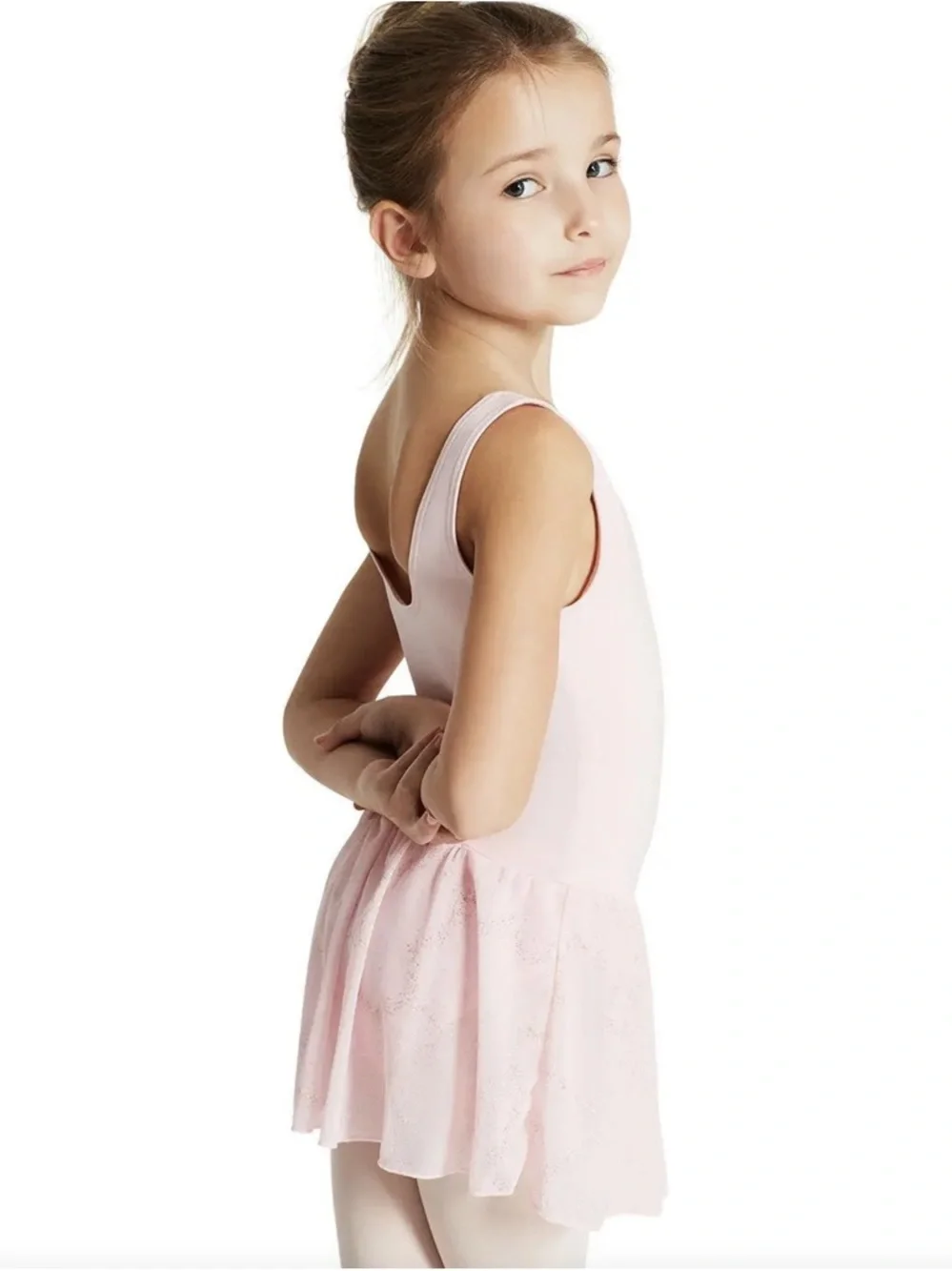 Capezio Light Pink Girls' Ballet Leotard with Skirt Girls Med